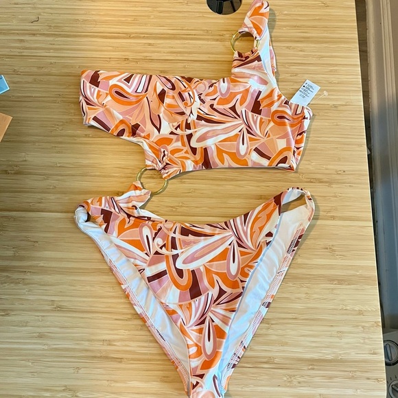 L*space Tessa one-shoulder One-piece swimsuit Size XL - Picture 3 of 7